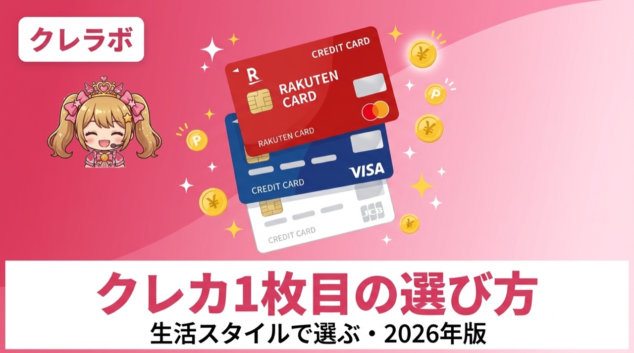 ポイ活初心者のクレカ1枚目の選び方【2026年版】